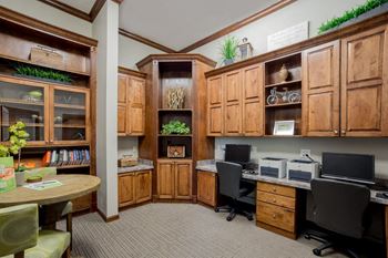Business center at The Reserve at Williams Glen Apartments, Zionsville, IN